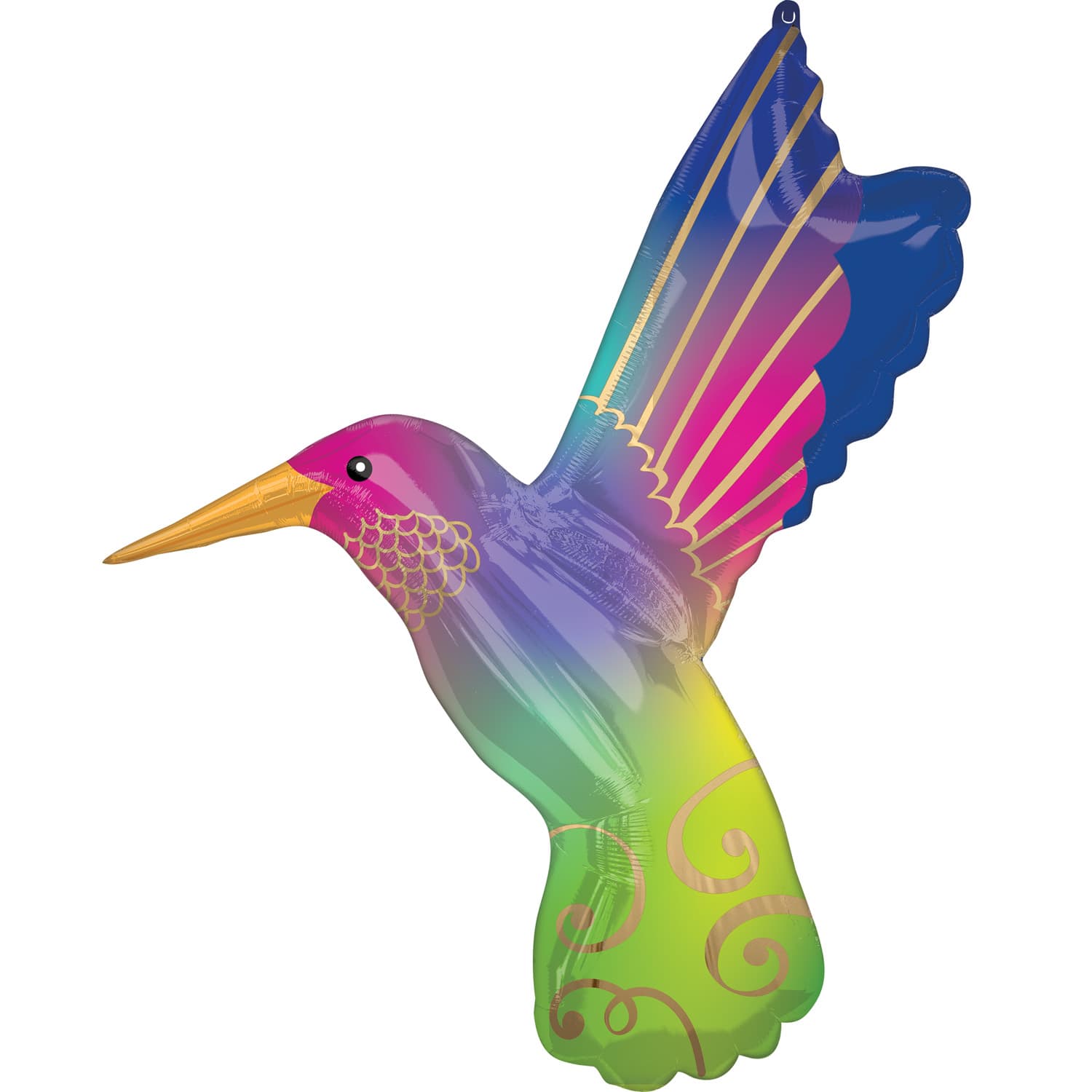 Satin Infused Hummingbird Supershape Foil Balloon