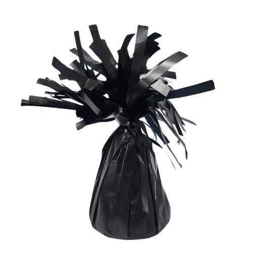 (image for) Matte Black Fringed Candy Foil Balloon Weights 160g
