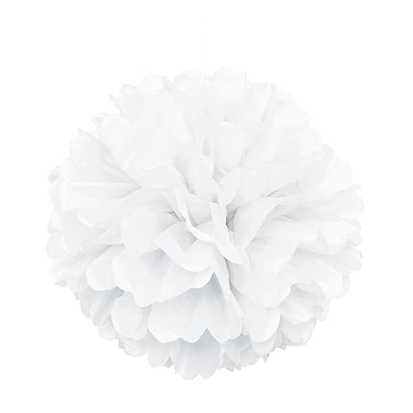 (image for) 16" White Puff Decorations