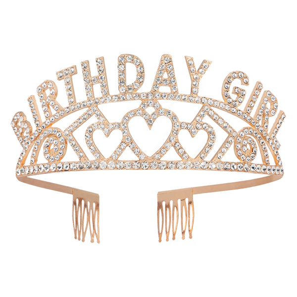 (image for) Rose Gold 'Birthday Girl' Tiara