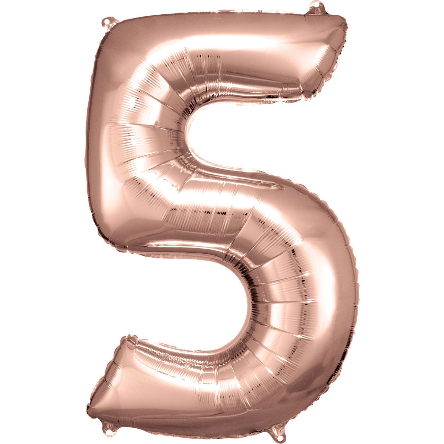 (image for) Riethmuller 34" Rose Gold 5 Foil Number Balloons