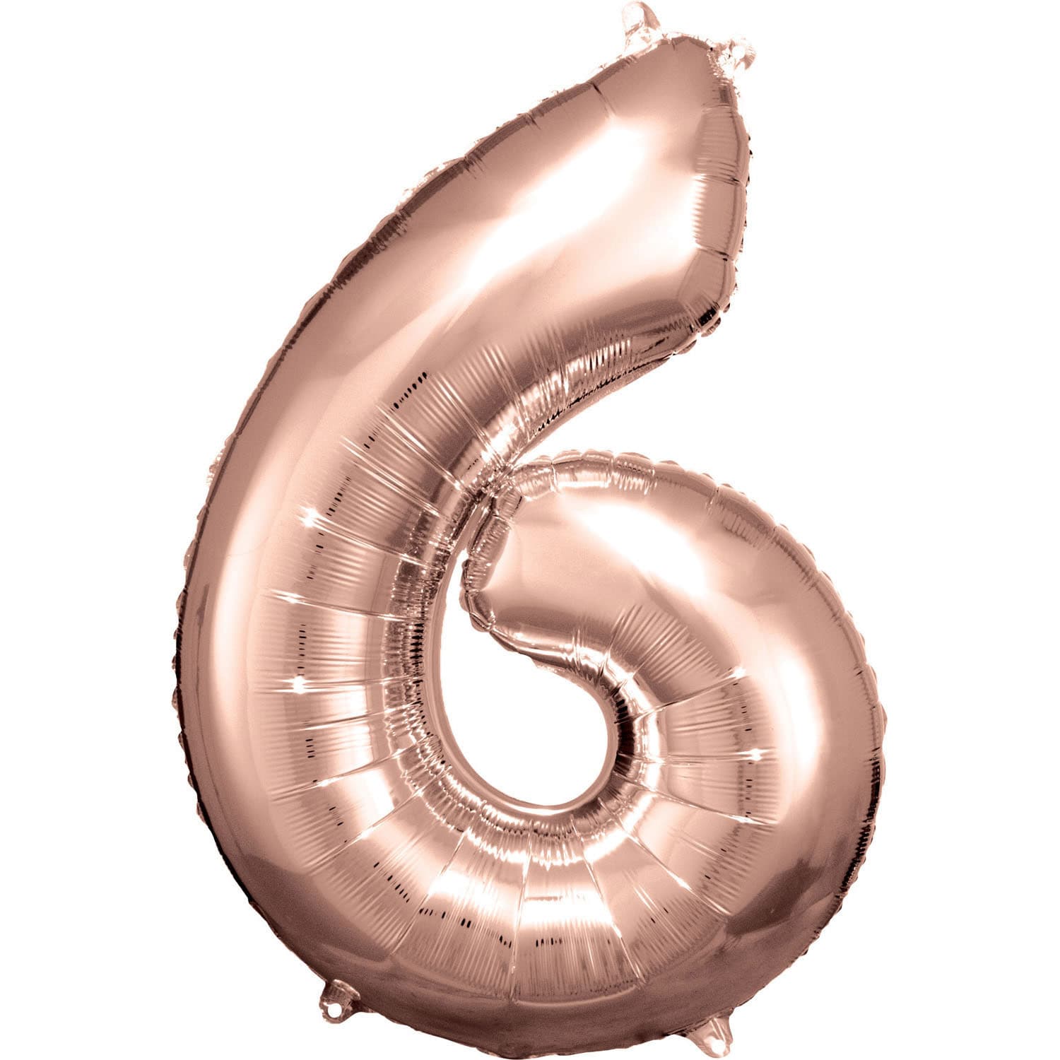 (image for) Riethmuller 34" Rose Gold 6 Foil Number Balloons