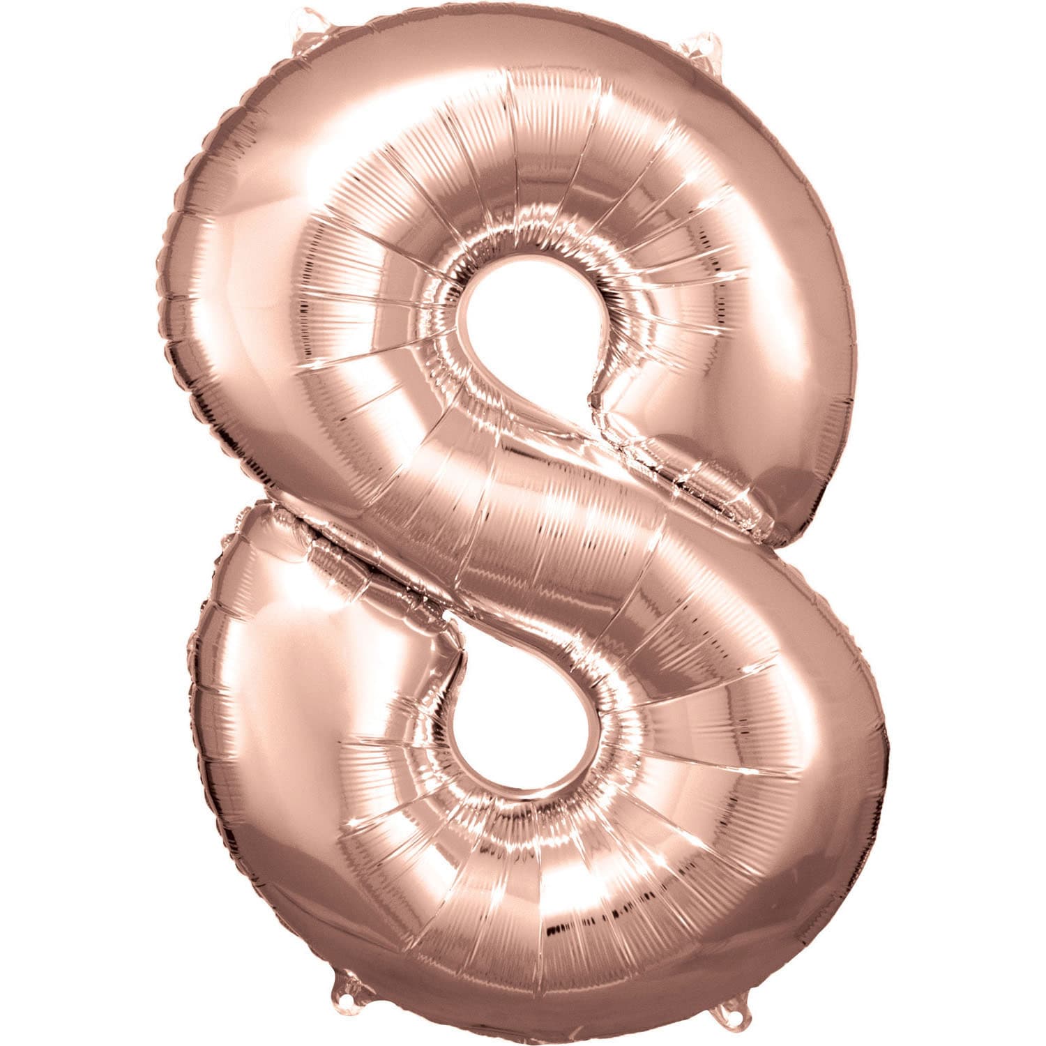 Riethmuller 34" Rose Gold 8 Foil Number Balloons
