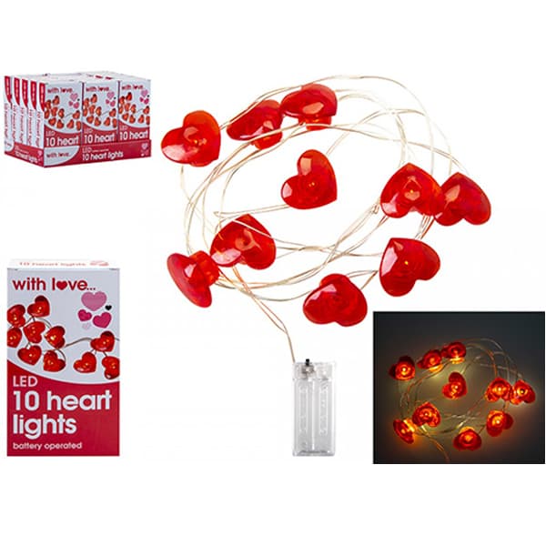 (image for) Battery Operated Heart Shaped Lights