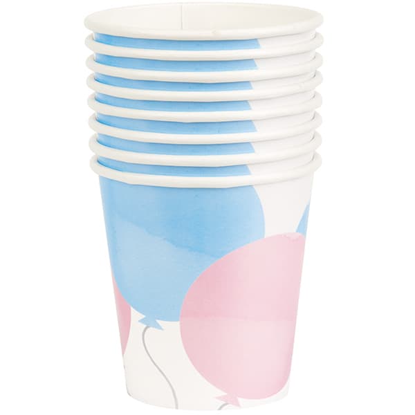 Gender Reveal Paper Cups 8pk