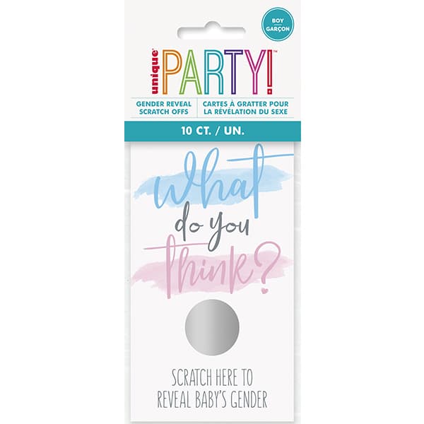 Boy Gender Reveal Scratch Offs 10pk