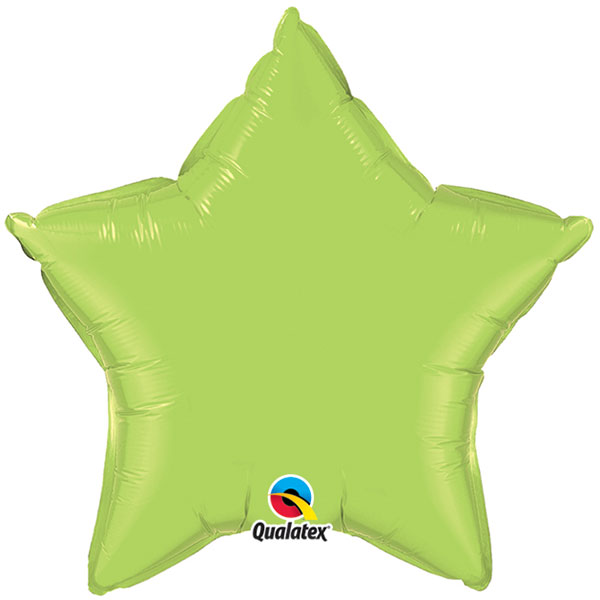 20" Lime Green Star Foil Balloon