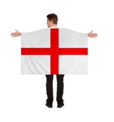 (image for) England St George Flag Cape 5ft x 3ft