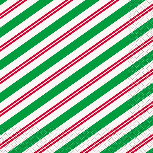 Christmas Peppermint Lunch Napkins 16pk