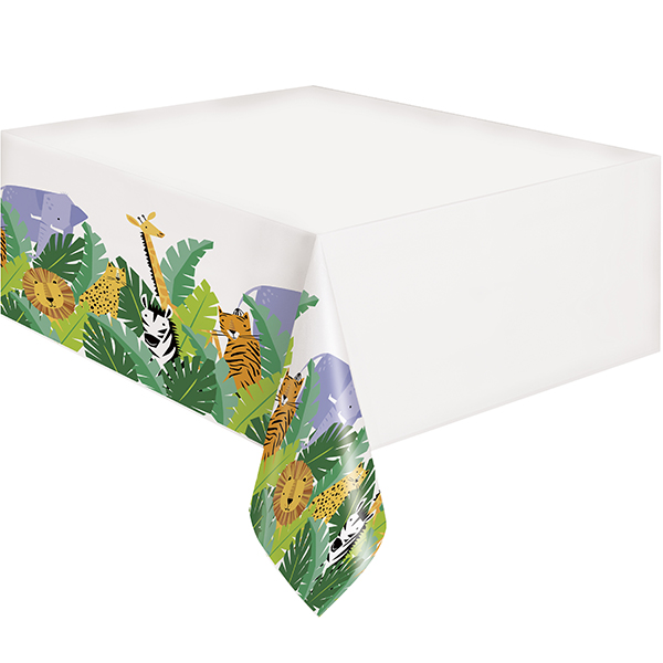 Animal Safari Plastic Tablecover 1pk