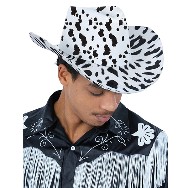 Cow Print Cowboy Hat