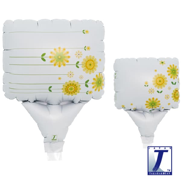 (image for) 5" Sunflowers Message Card Upright Balloons