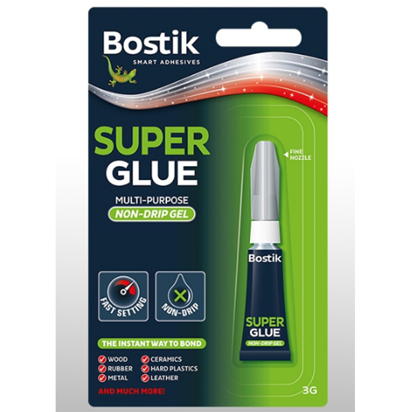 Bostik Super Glue Non-Drip Gel Tube