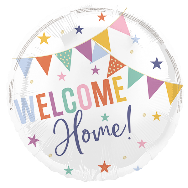 18" Welcome Home Foil Balloons