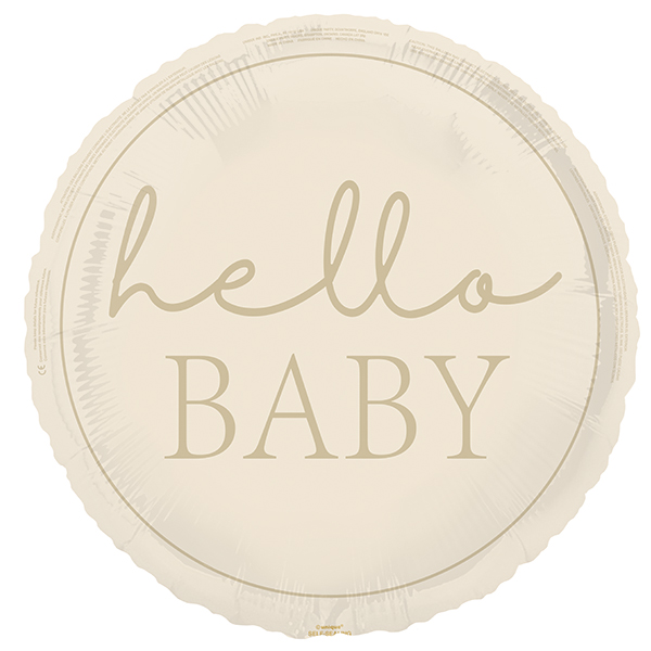 (image for) 18" Baby Shower Neutral Gold Foil Balloons