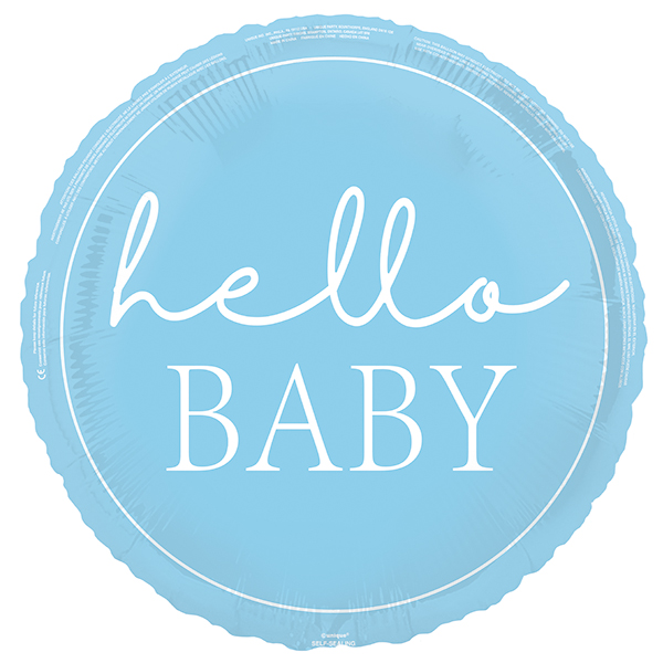 18" Blue Baby Shower Foil Balloons