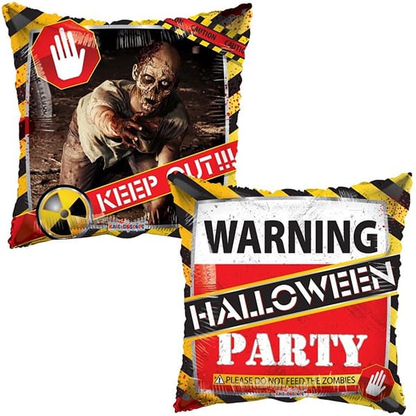 (image for) 18" Halloween Zombie Party Foil Balloons
