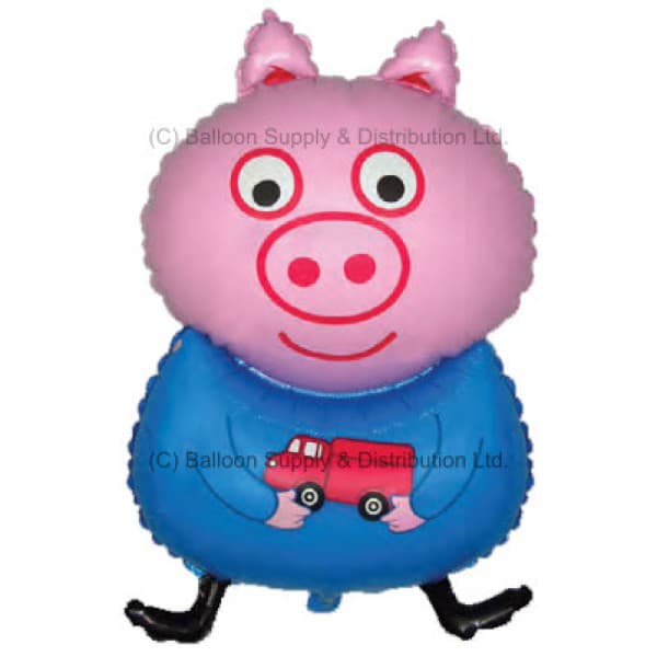 (image for) 26" Blue Piglet Shape Foil Balloons