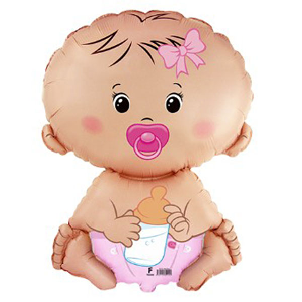 (image for) 26" Baby Pink Shape Balloons