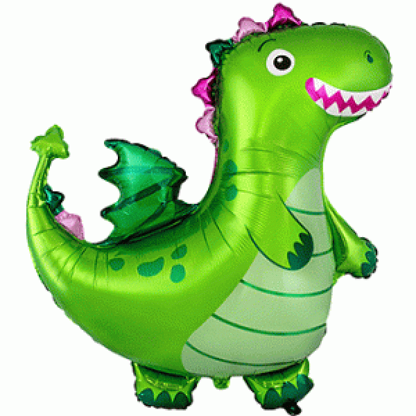 (image for) XL Green Dragon Supershape Balloons