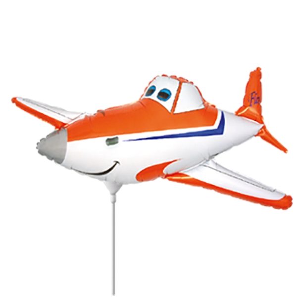 8" Race Plane Air Fill Mini Shape Balloos