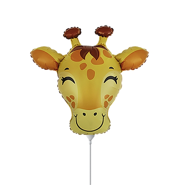 (image for) 10" Giraffe Head Air Fill Mini Shape Balloon