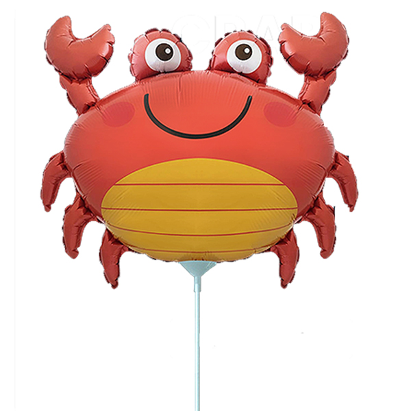 (image for) 9" Crab Air Fill Foil Balloons