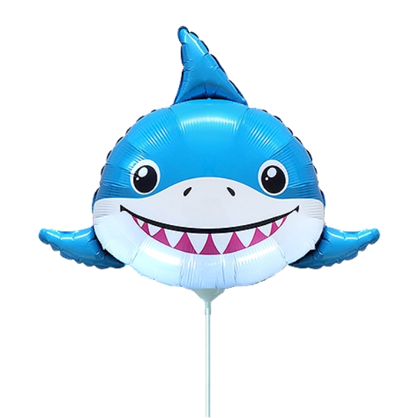 (image for) 11" Shark Head Air Fill Mini Shape Balloons