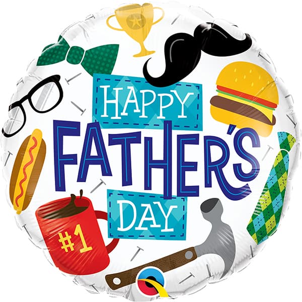 18" Everything Fathers Day Foil Balloons