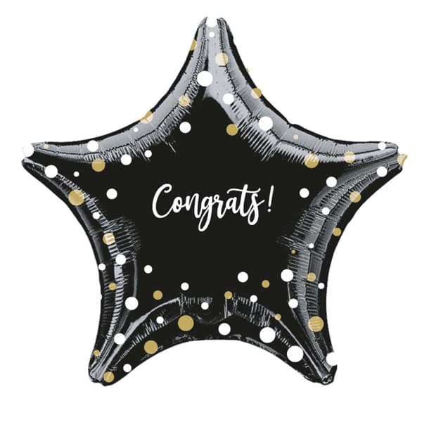 (image for) 18" Congrats Star Foil Balloons