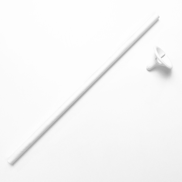 White Paper Balloon Sticks And Cups 100pk