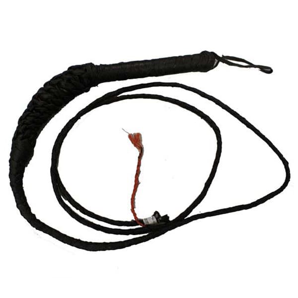 Black Leather Whip 9ft