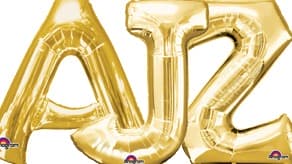 (image for) 34" Gold Foil Letters