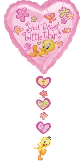 (image for) Tweety Drop A Line Valentines Balloons