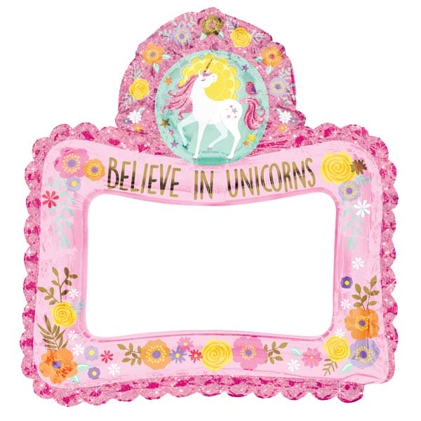 Magical unicorn Inflatable Foil Selfie Frame