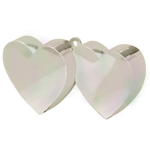 (image for) Iridescent Double Heart Balloon Weight 6oz