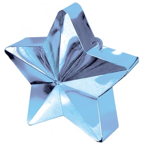 (image for) Light Blue Star Balloon Weight 6oz