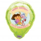(image for) 18" Personalise Dora Birthday Foil Balloons