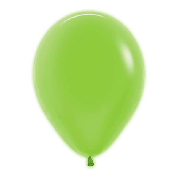 12" Neon Green Latex Balloons 50pk
