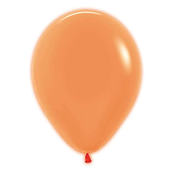 12" Neon Orange Latex Balloons 50pk