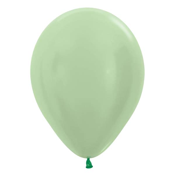 12" Satin Green Latex Balloons 50pk