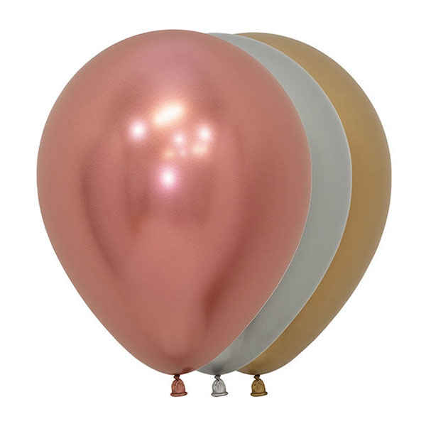 5" Reflex Deluxe Assorted Latex Balloons 50pk