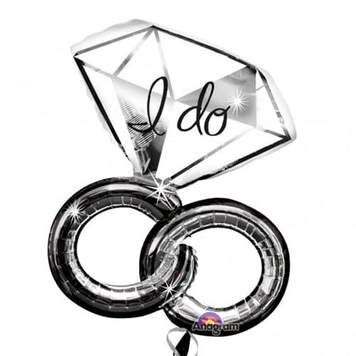 (image for) I Do Wedding Rings Supershape Balloons
