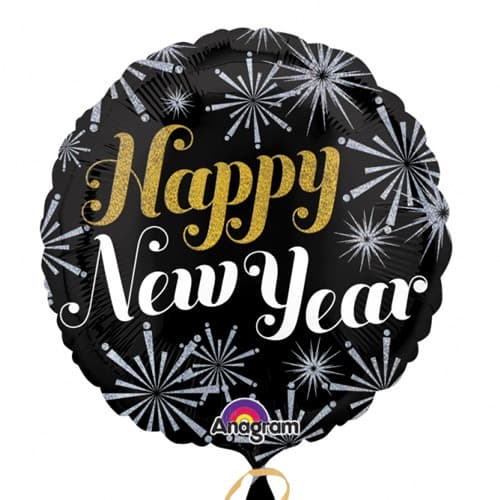 (image for) 18" New Year Pizazz Foil Balloons