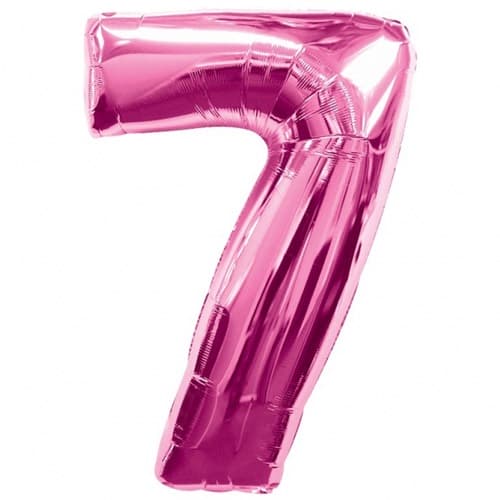 Anagram Number 7 Pink Supershape Balloons