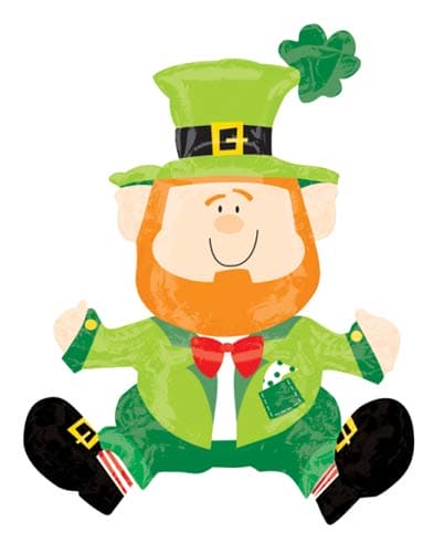 (image for) Sitting Leprechaun Air Filled Foil Balloons