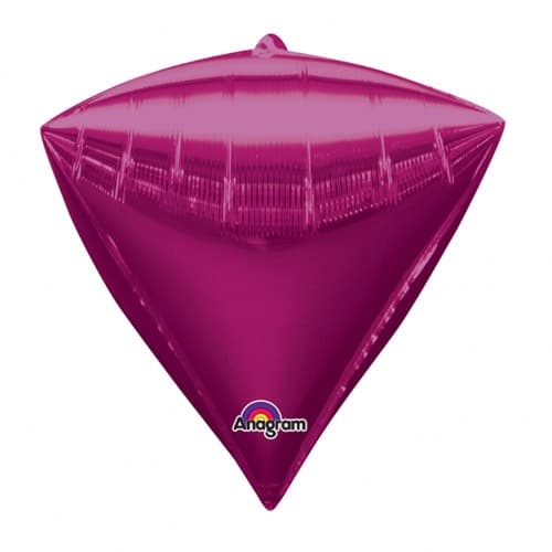 (image for) Bright Pink Colour Diamondz Foil Balloon 3pk