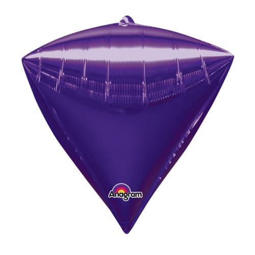 (image for) Purple Colour Diamondz Foil Balloon 3pk