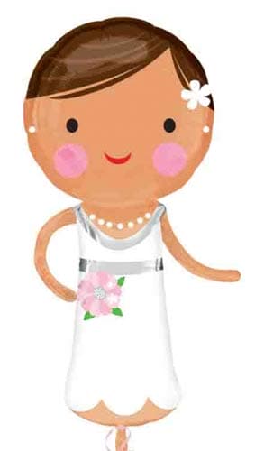 Lovely Bride Supershape Balloons