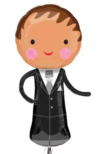 (image for) Handsome Groom Supershape Balloons